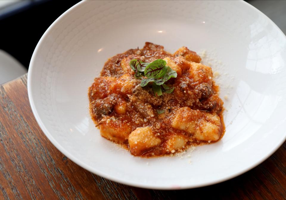 The Gnocchi with lamb neck at Augustine's Salumeria on Halstead Avenue in Mamaroneck, photographed June 16, 2022. 