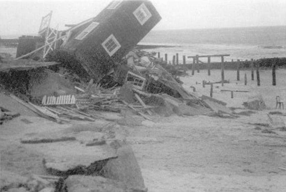 Damage caused by the Storm of '62 in Rehoboth Beach.