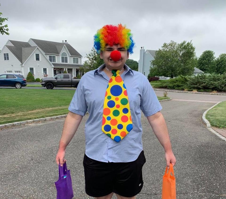 Jesse Springer in his clown costume. / Courtesy Christine Springer.