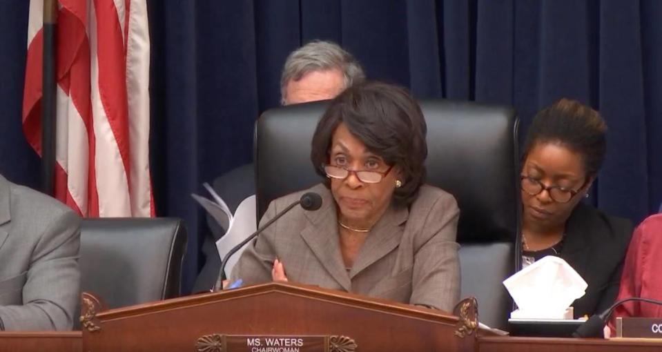 “I am very concerned that the bank’s pattern of harming consumers appears to persist,” Rep. Maxine Waters, chair of the House Financial Services Committee, told Wells Fargo’s CEO Tuesday.