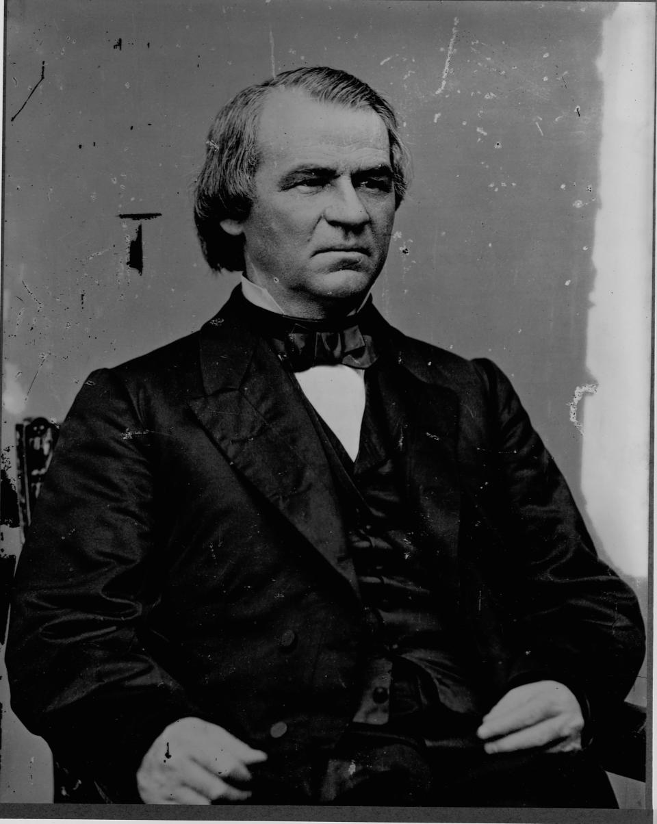 Andrew Johnson (1808-1875) served as vice president under Abraham Lincoln, taking office as president in 1865 after Lincoln's assassination.