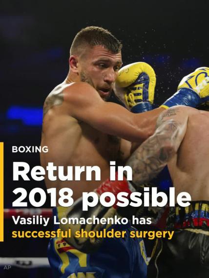 Vasiliy Lomachenko undergoes successful shoulder surgery