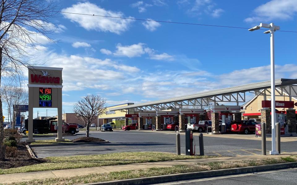 A gallon of regular gas was selling for $4.19 Tuesday, March  8,  at  the Wawa on South Salisbury Boulevard.