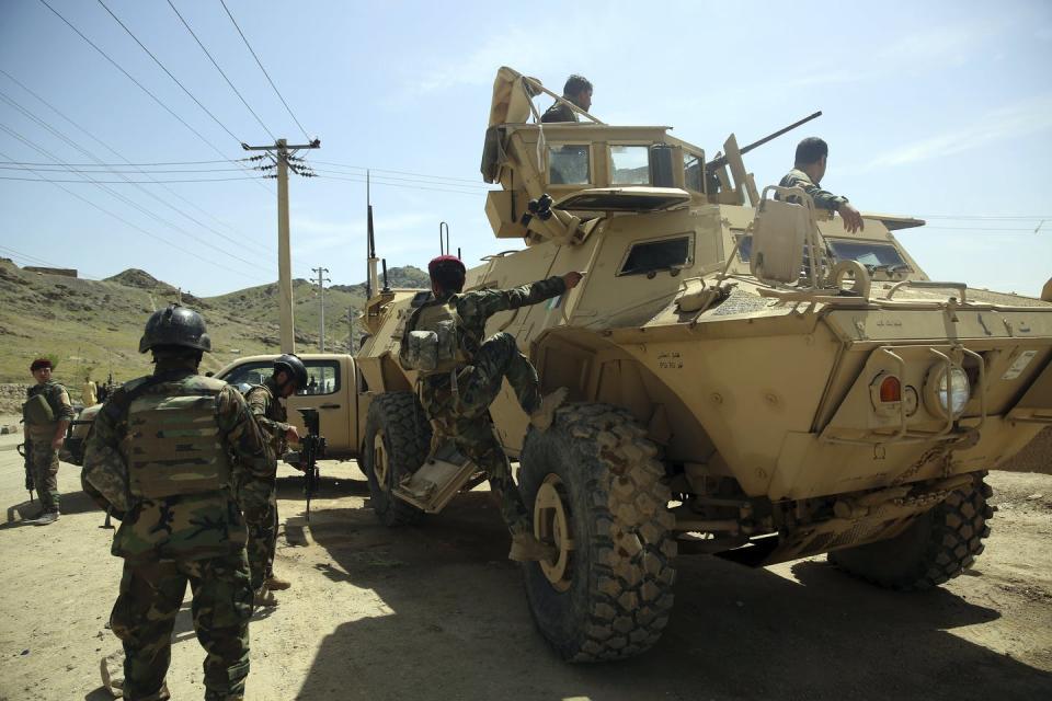 Afghan troops continue to battle a Taliban-led insurgency
