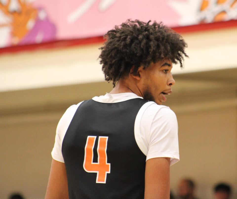 Jayden Miles during an AAU basketball game July 4, 2023, at the Nike EYBL Peach Jam in North Augusta, S.C. A Louisville native, Miles is entering his junior season at Western High School.