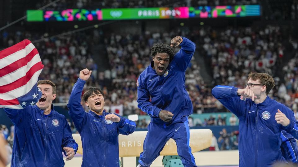 The U.S. men's gymnastics team ended a lengthy Olympic medal drought