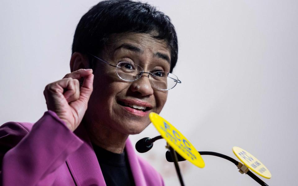 Maria Ressa has often been critical of the Philippine government - Isaac Lawrence/AFP