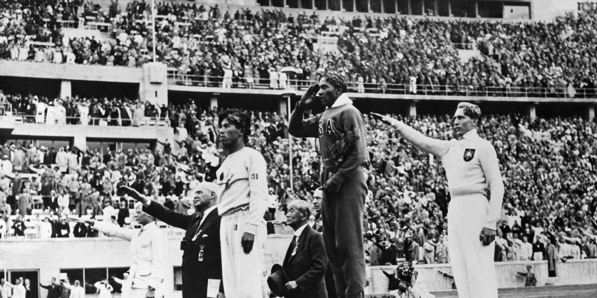 Jesse Owens four gold medals at the 1936 Olympic Games inBerlin