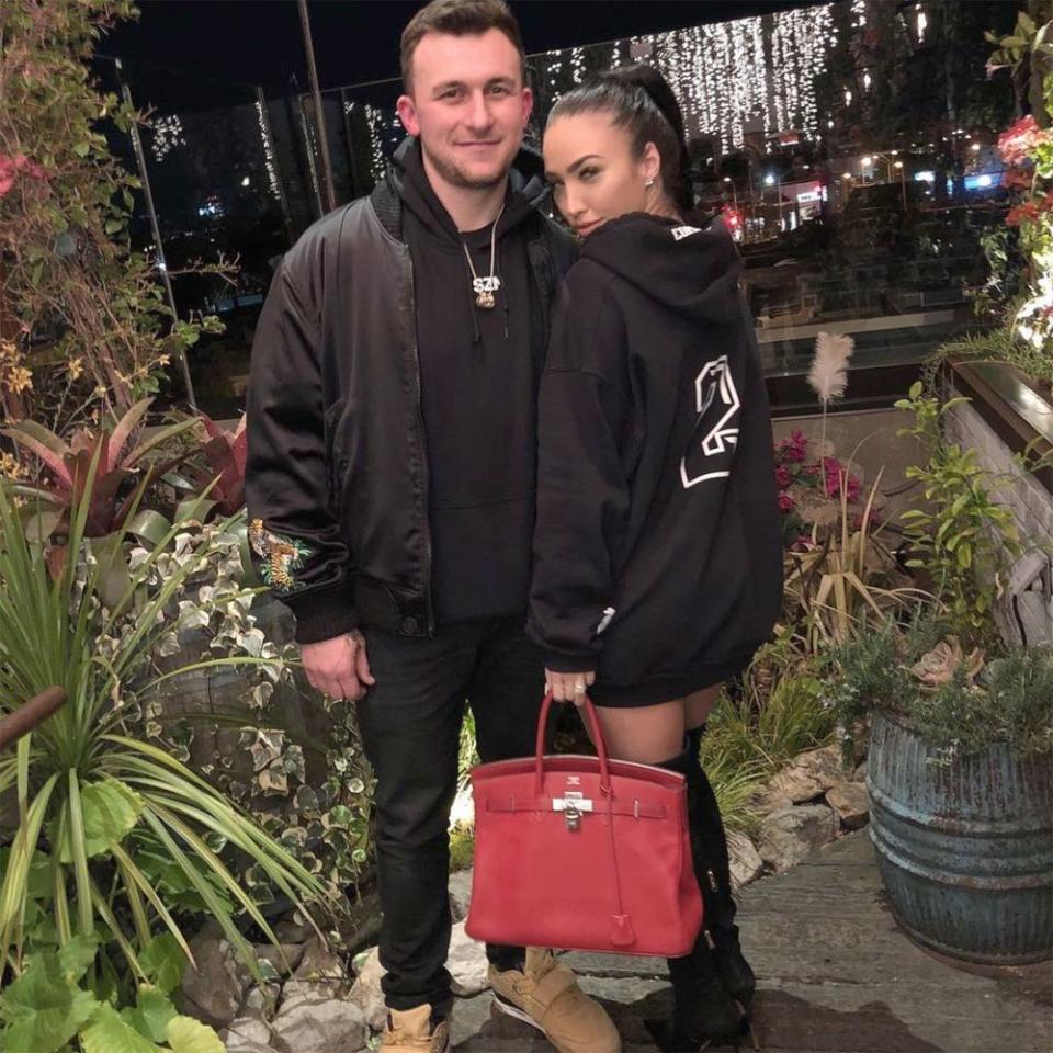 Johnny Manziel and Bre Tiesi-Manziel