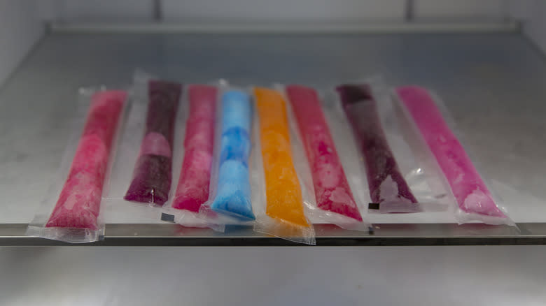 freezer pops in freezer