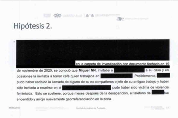 Documento feminicida de Iztacalco