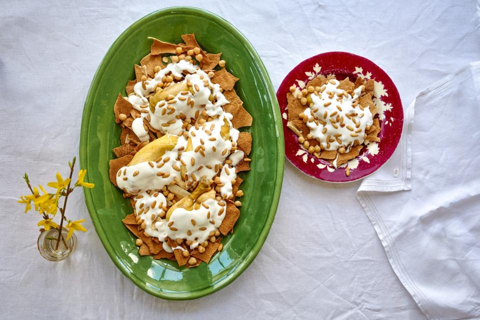 Fattet Ghanam, Lebanese Lamb Fatteh