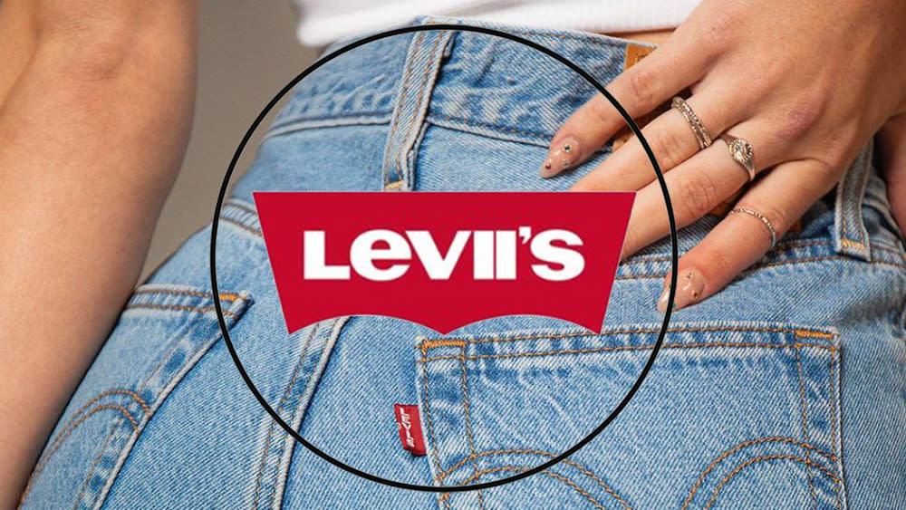  An altered version of the Levi's logo that reads Levi's. 