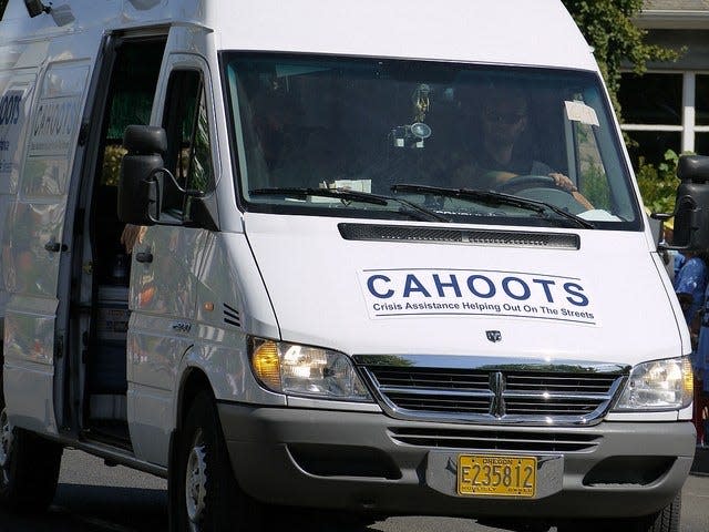 CAHOOTS operates in small teams with a medic (a nurse or an EMT) and a crisis worker with several years of experience in the mental health field.