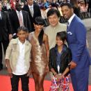 Will Smith with his family at Jackie Chan