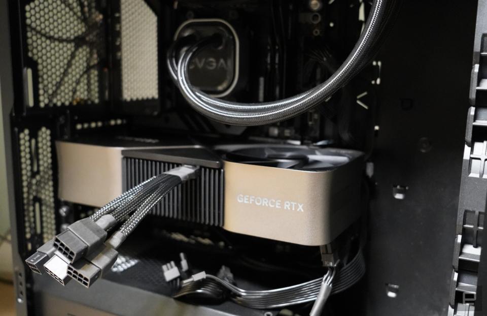 <p>NVIDIA RTX 4090 installed in a desktop</p>
