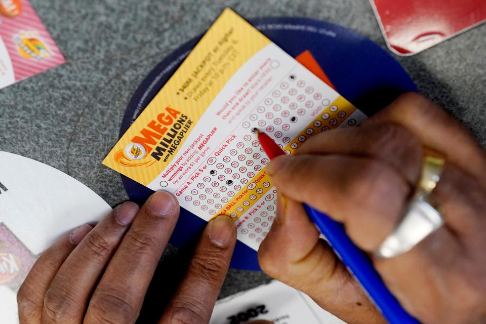 The Mega Millions jackpot increased to an estimated $940 million for Friday's drawing.