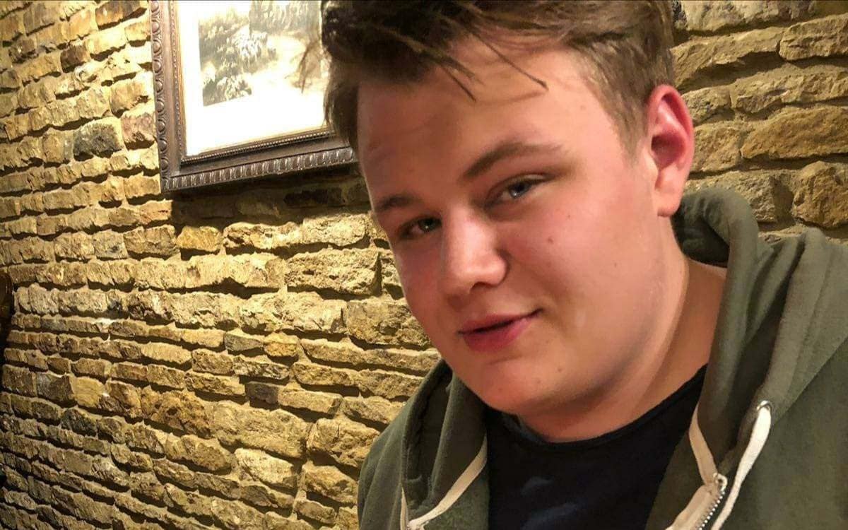 Harry Dunn, 19, died when his motorbike crashed into a Volvo outside an RAF military base in Northamptonshire on August 27 - Pix supplied as a technical service by Tim Stewart News Limited. No copyright inferred or implied.