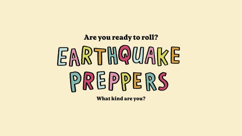 Earthquake preppers illustration