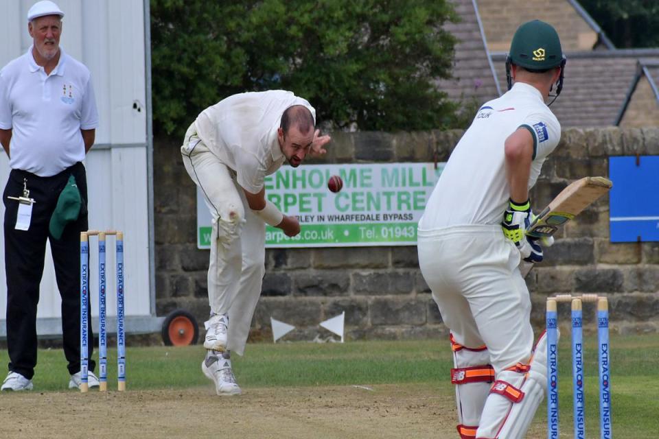 Damon Reeve (batting) scored 15 fours in a brilliant batting display from the Otley man