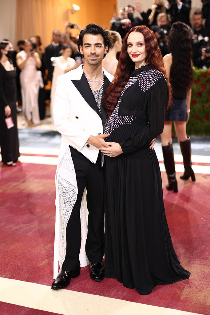 Joe Jonas and Sophie Turner at The 2022 Met Gala celebrating In America: An Anthology of Fashion held at the The Metropolitan Museum of Art on May 2, 2022 in New York City. - Credit: Christopher Polk for Variety