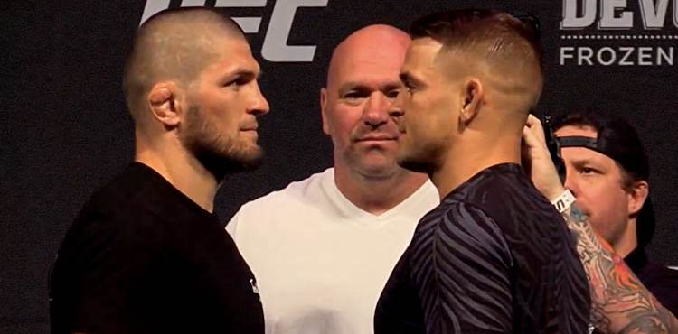 Khabib Nurmagomedov vs Dustin Cormier UFC seasonal faceoff