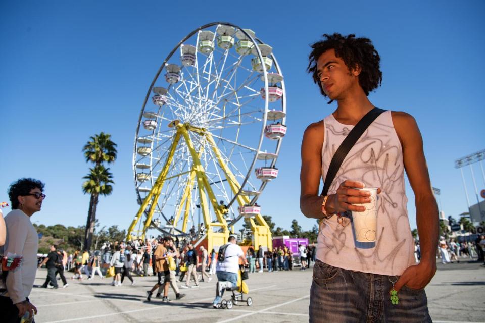 Fashion looks during the first day/night of Camp Flog Gnaw at Dodger Stadium