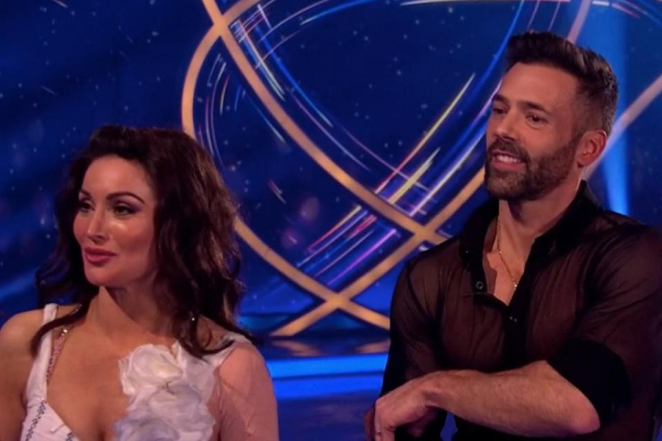 Roxy Shahidi and Sylvain Longchambon on Dancing on Ice (ITV / screengrab)