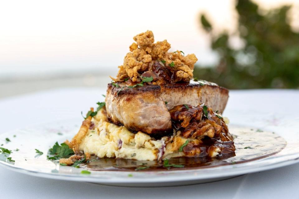 Orange marmalade Cheshire pork chop will be on the menu at Brevardian Riverfront restaurant, set to open this fall on Pineapple Avenue in Melbourne.