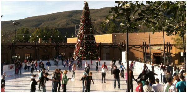 Las Viejas Outlet Center tendrá la pista de patinaje sobre hielo más grande del sur de California