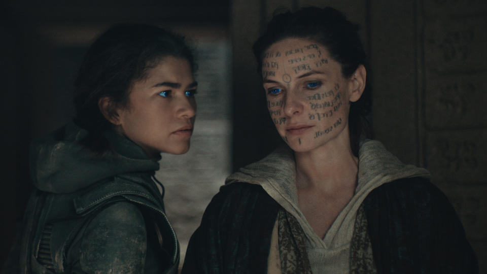 Zendaya and Rebecca Ferguson in Dune 2. (Warner Bros Pictures)