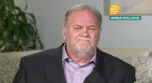 Meghan Markle’s father, Thomas Markle Snr, during his interview with Good Morning Britain on 18 June [Photo: Good Morning Britain]