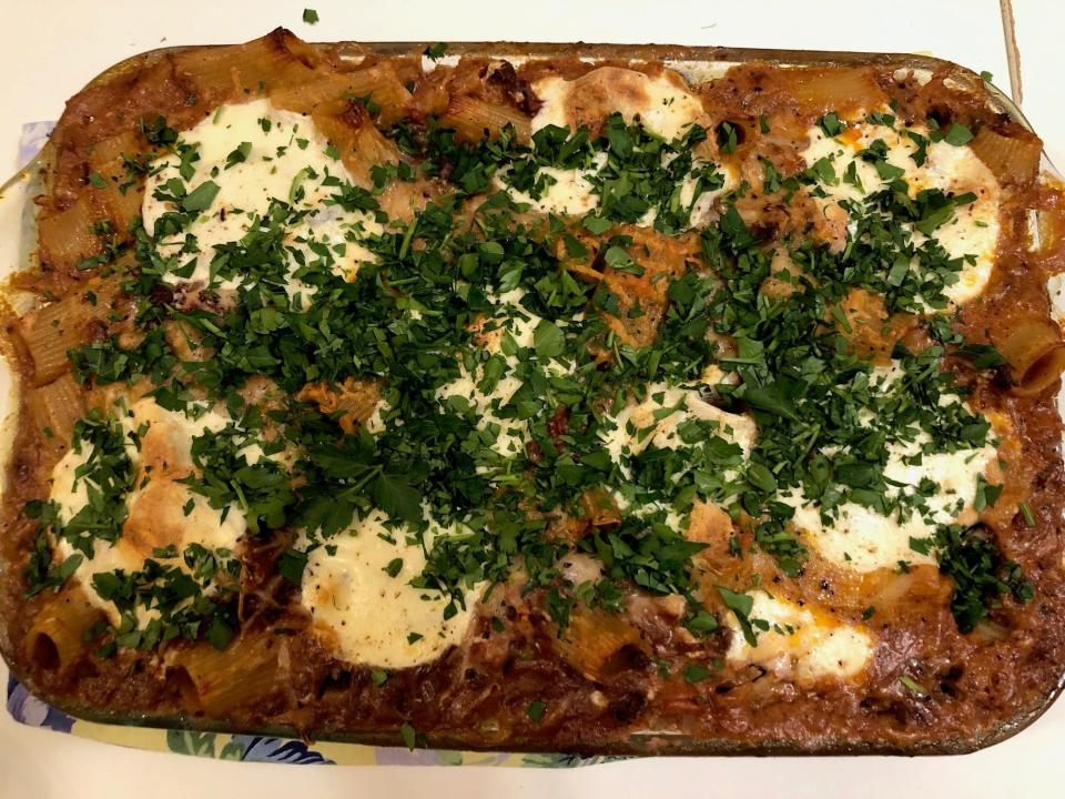 Ina Garten's Baked Rigatoni With Lamb Ragù