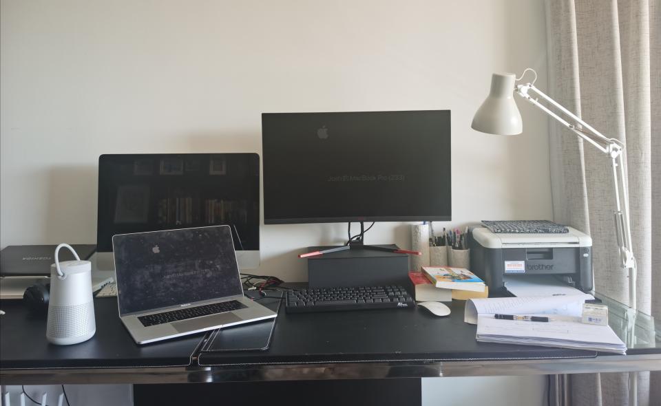 WE Marketing Group Beijing managing director Josh Li's home office. (Source: Supplied)