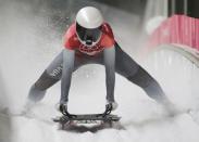 Skeleton - Pyeongchang 2018 Winter Olympics – Women's Finals - Olympic Sliding Center - Pyeongchang, South Korea – February 16, 2018 - Lelde Priedulena of Latvia in action. REUTERS/Arnd Wiegmann
