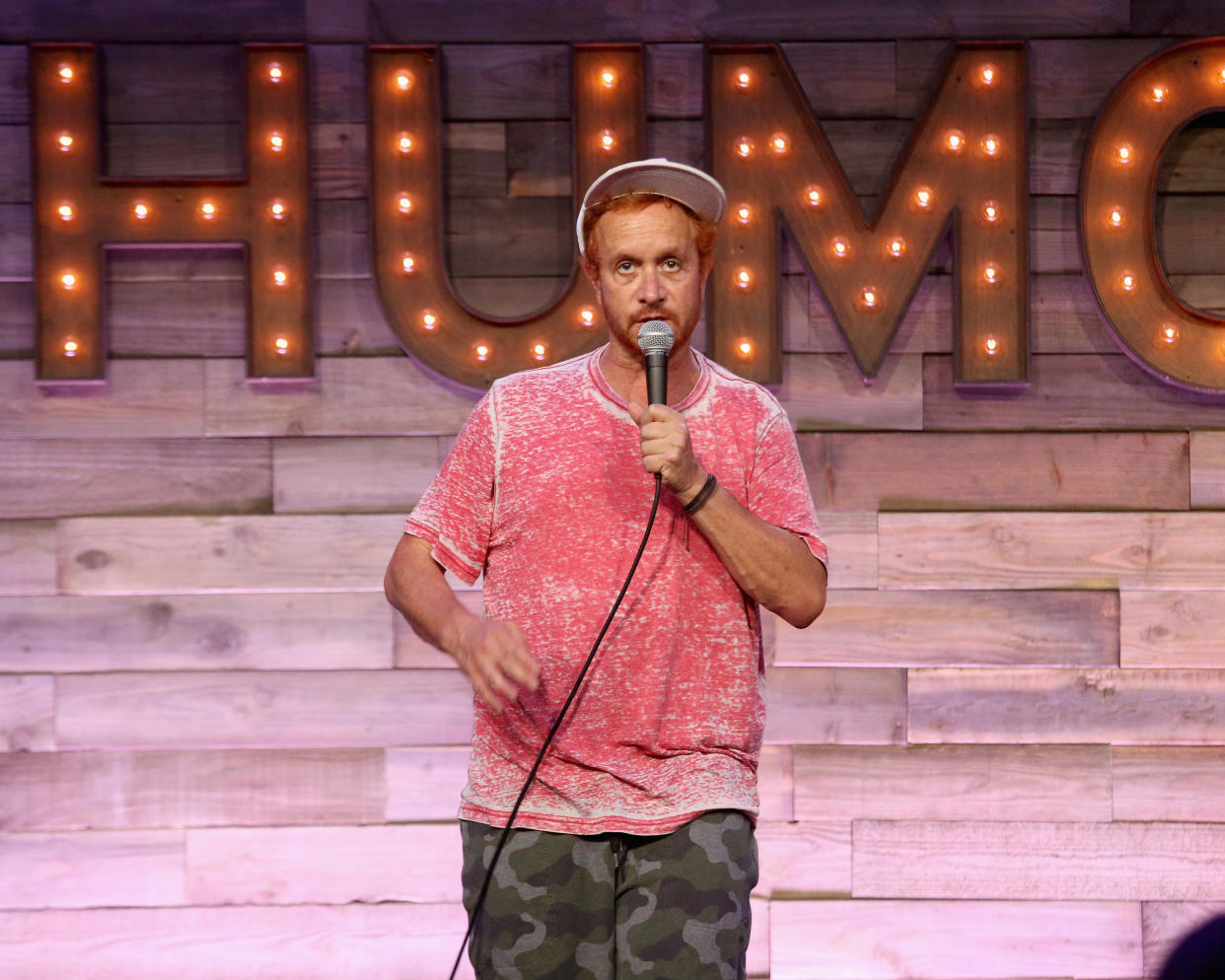 DEL MAR, CALIFORNIA - SEPTEMBER 16:  Pauly Shore performs in concert during KAABOO Del Mar at Del Mar Fairgrounds on September 16, 2018 in Del Mar, California.  (Photo by Gary Miller/FilmMagic)