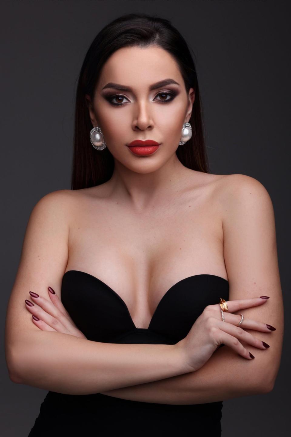 A headshot of Miss Hungary 2023 Tünde Blága.