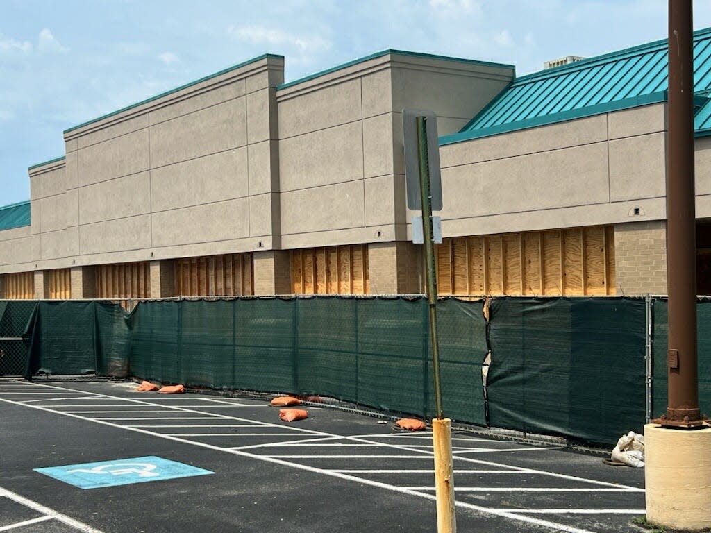 Work has started on a Hobby Lobby at Live Oak Village, a shopping center located at 4961 Long Beach Road between Southport and Oak Island.