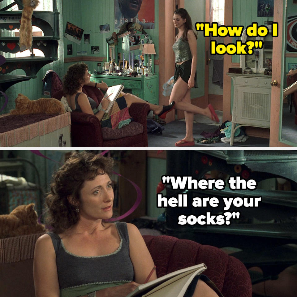 "Where the hell are your socks?"