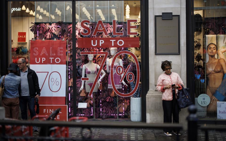 Retail sales have fallen at their steepest rate in more than two years, according to the CBI