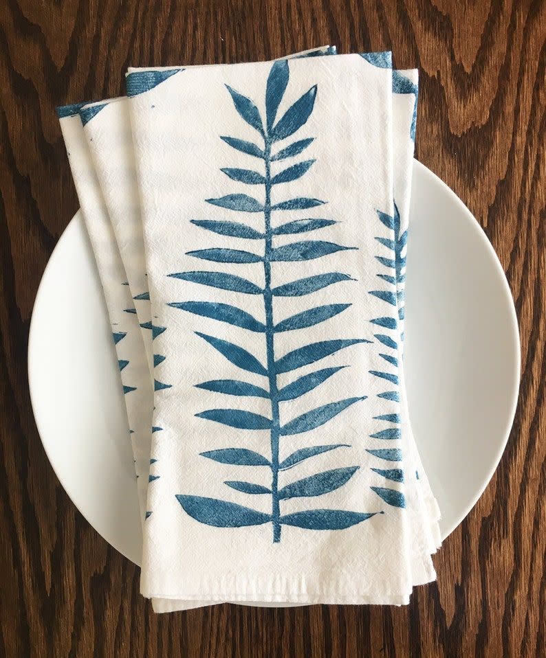 14) Block Print Napkins