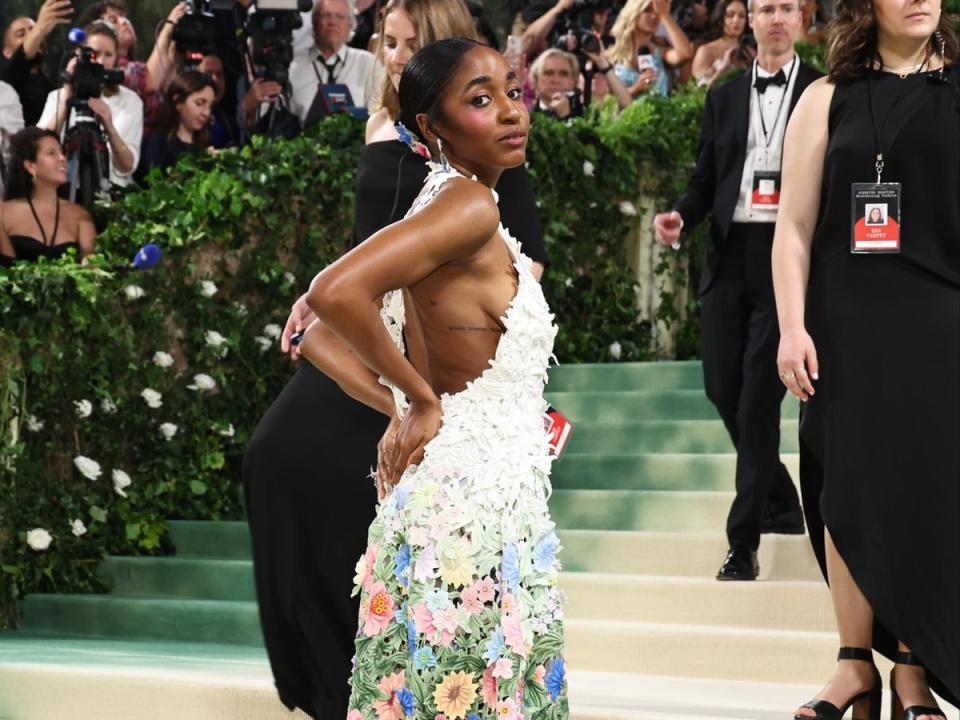 Ayo Edebiri attends The 2024 Met Gala Celebrating “Sleeping Beauties: Reawakening Fashion” at The Metropolitan Museum of Art on 6 May 2024 in New York City. (Getty Images)