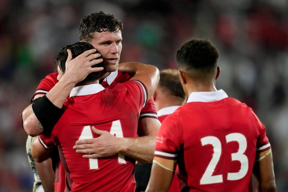 Wales clung on to outlast Fiji in a Rugby World Cup classic in Bordeaux on opening weekend (AP)