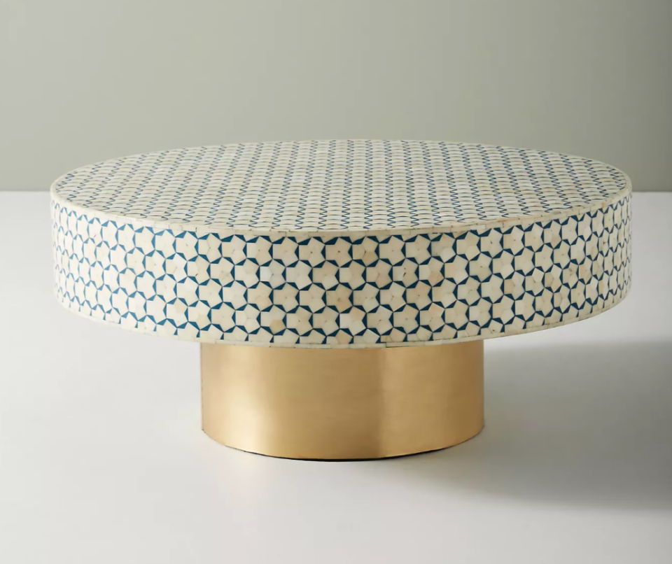 Targua Moroccan Coffee Table in Teal