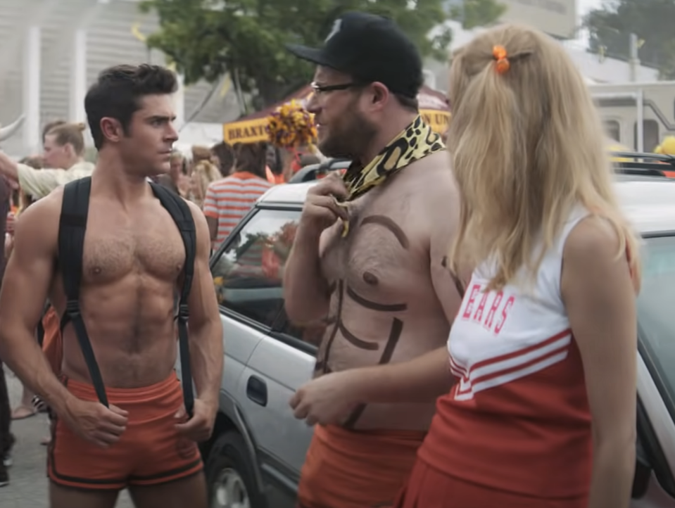 Zac Efron and Seth Rogen in "Neighbors 2"