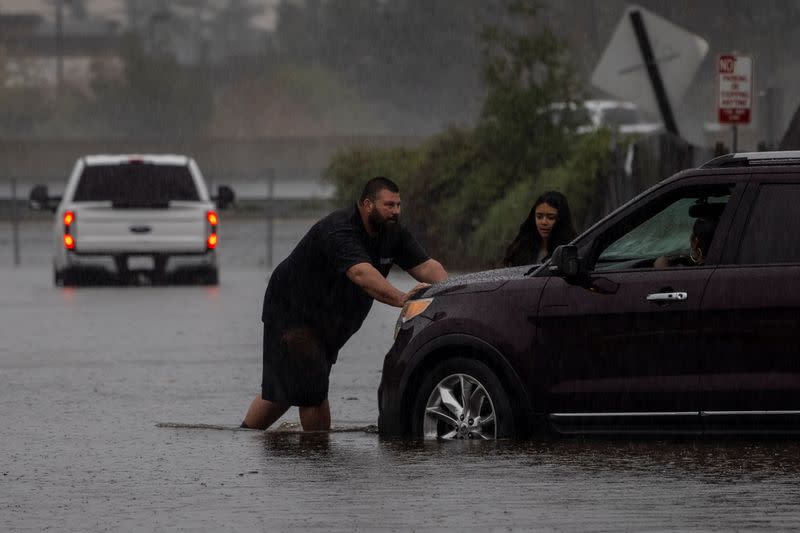 Powerful storm drenches California