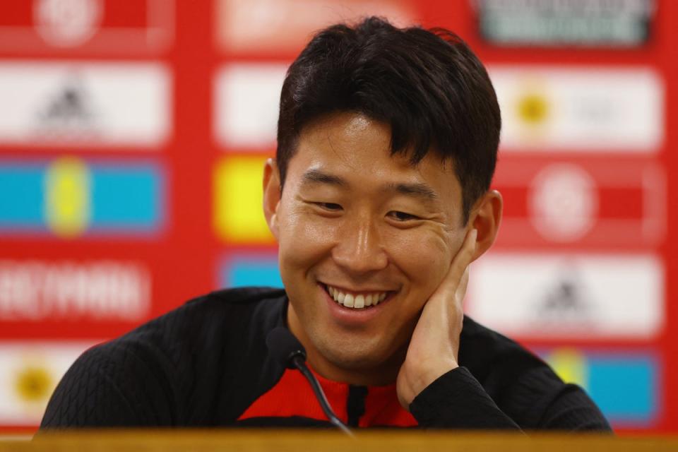 Heung-min Son was talking to reporters ahead of Wales vs South Korea (Action Images via Reuters)