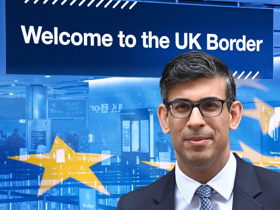 Rishi Sunak will be questioned on immigration and deal with EU  (Getty/iStock/EPA)