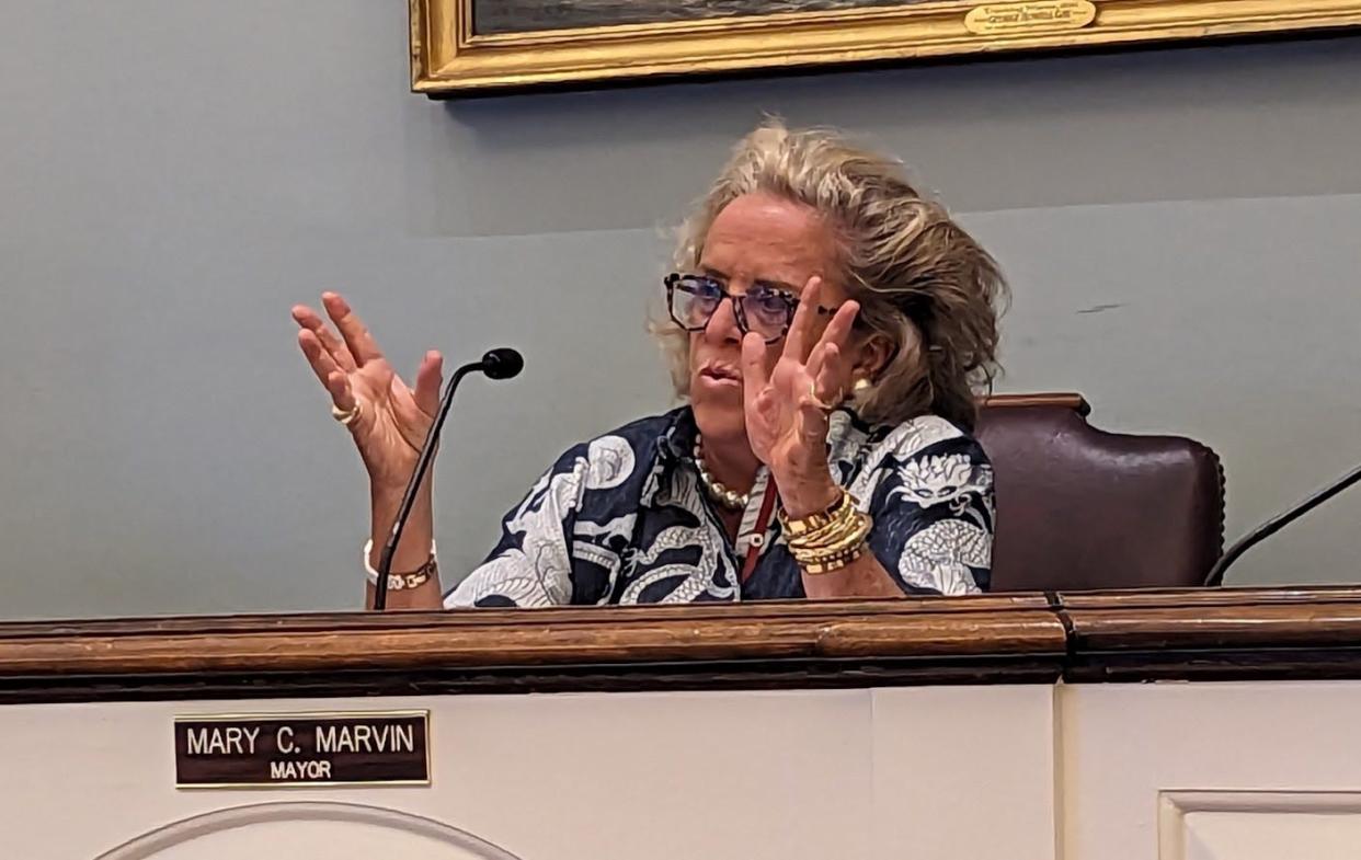 Bronxville Mayor Mary Marvin said the curbside meeting on Homesdale Road was cancelled late Friday afternoon after the village was contacted by Mount Vernon Mayor Shawn Patterson-Howard.
