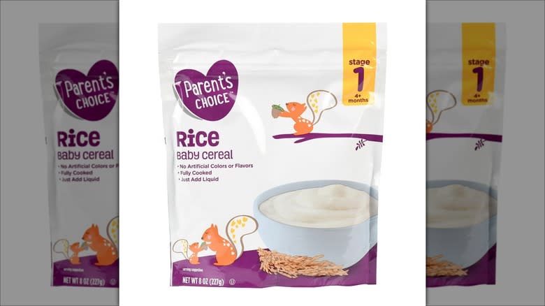 Parent's Choice rice baby cereal